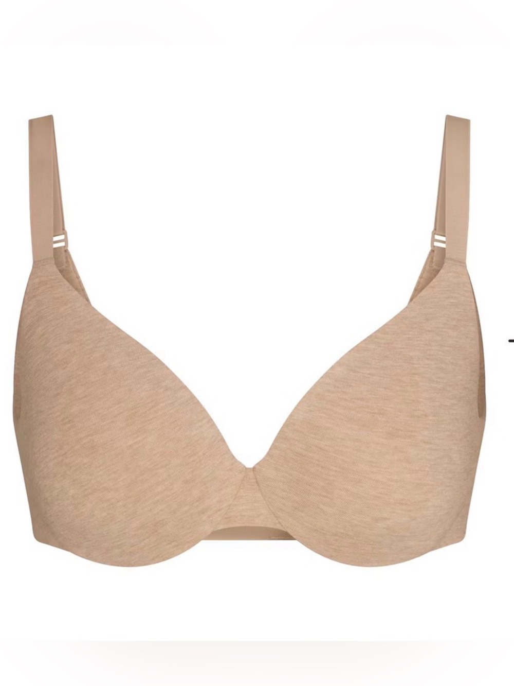 SKIMS everyday cotton full coverage heather clay